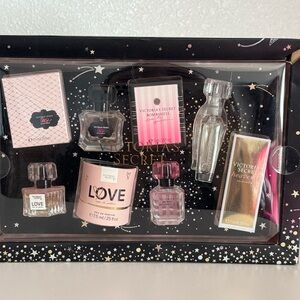Victoria's Secret Black and Gold Starry Gift Box